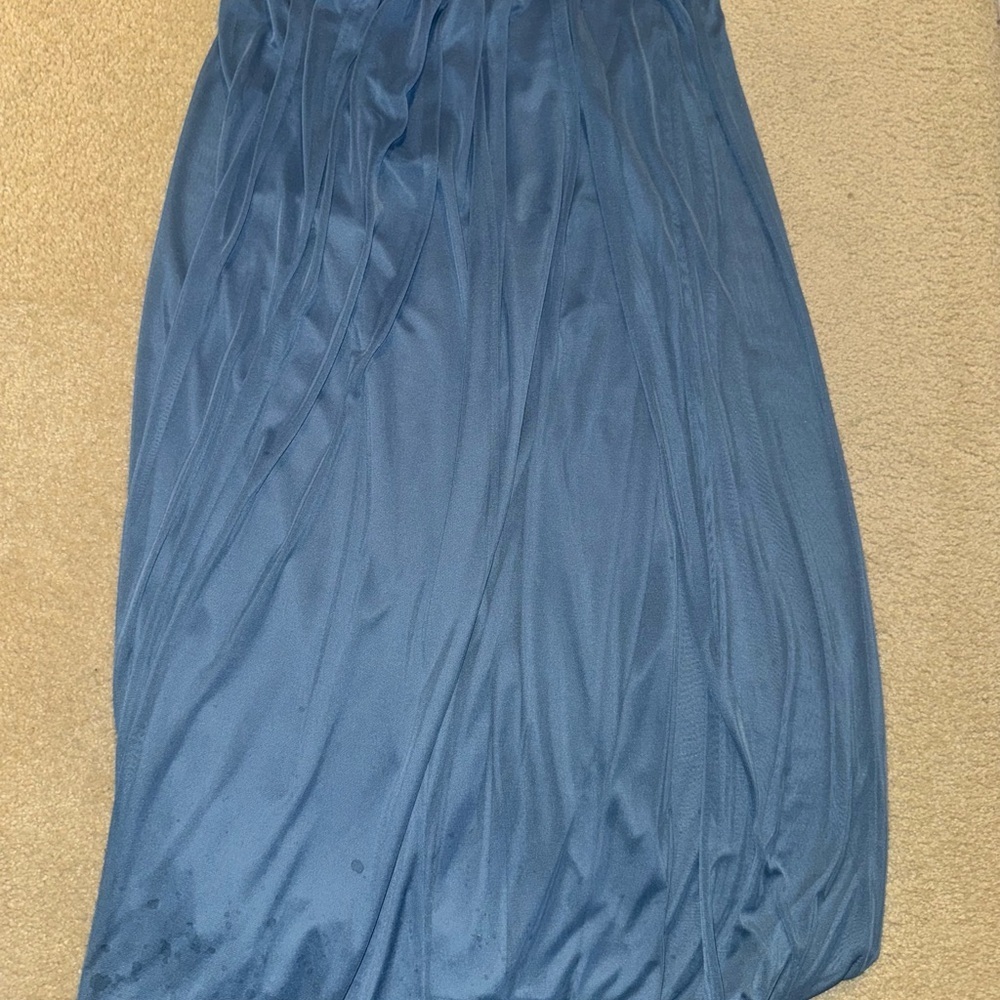 David's Bridal Blue Maxi Dress - Picture 4 of 8